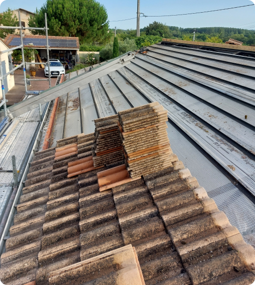 Image d'une réparation après sinistre sur une maison Phénix